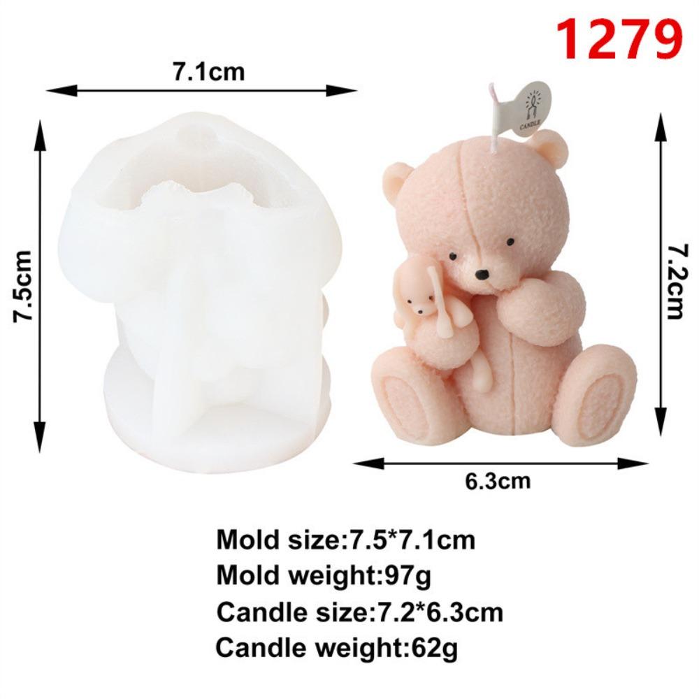 Little Bear Candle Mold Silicone Little Bear Silicone Mold Fashion Silicone Mold  Candle