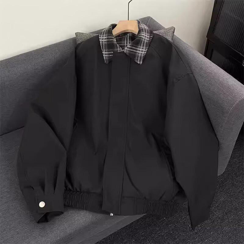 2025 Autumn Men's Retro Two-Piece Hong Kong Style Jacket Shirt - Versatile Design