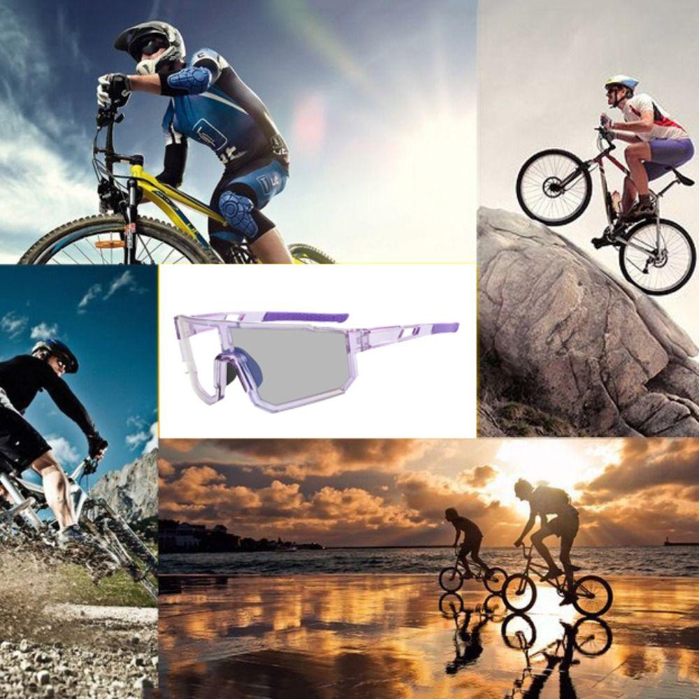 Clear Cycling Sunglasses Photochromic Windproof Glasses Outdoor Sport Goggle  Road Riding Bike