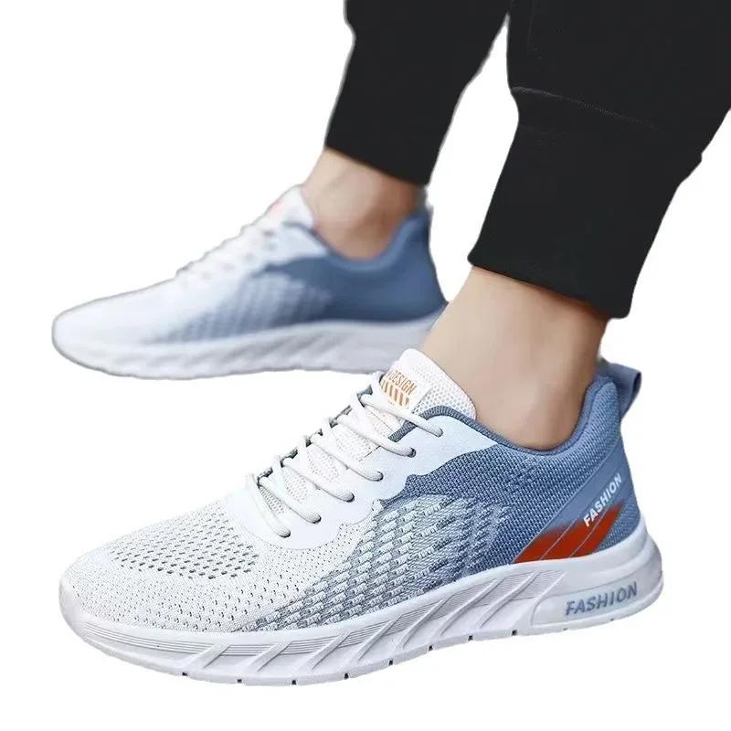 Fashion 2025 New Luxury Men's Mesh Breathable Lightweight Casual Shoes Versatile Youth Soft Sole Running and Sports Shoes sneakers men
