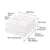 Yamazaki Tower, a fully assembled kitchen under-appliance rack with drawers, white, approximately 22.2cm W x 27.5cm D x 11.5cm H (including handles),