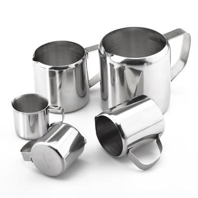 5 Größen Robuster Edelstahl Kaffee Sahnekännchen Tasse Milchaufschäumkännchen Latte Art Ausgießer Kännchen Heim- & Küchenwerkzeug