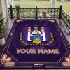 Custom Text Printed Rug Anderlecht FC Non Slip Floor Carpet For Home Room Decor