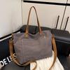 Casual Retro Tote Bag Single-shoulder Crossbody Bag for Female Students Commuting Bag for Work