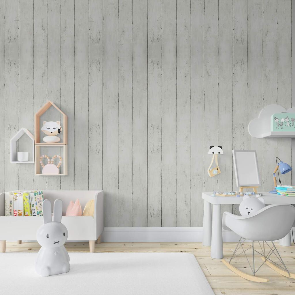 45cm x 10m Woodgrain Self-Adhesive Wallpaper, Waterproof & Heat-Resistant Removable Vinyl, DIY Wood Plank Decal for Furniture Restore & Kitchen, PVC