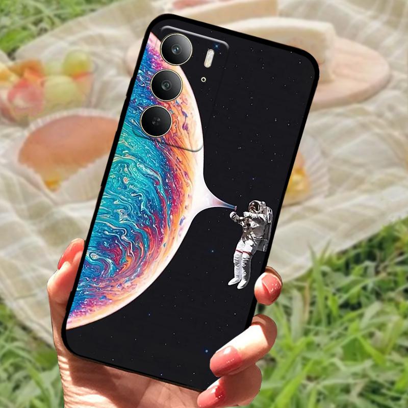 Hülle Für Realme C75 Stoßfestes TPU Silikon Handy Hülle Für Oppo Realme C75 4G Fundas Stoßstange Abdeckung Mode Weiche Schutzhülle