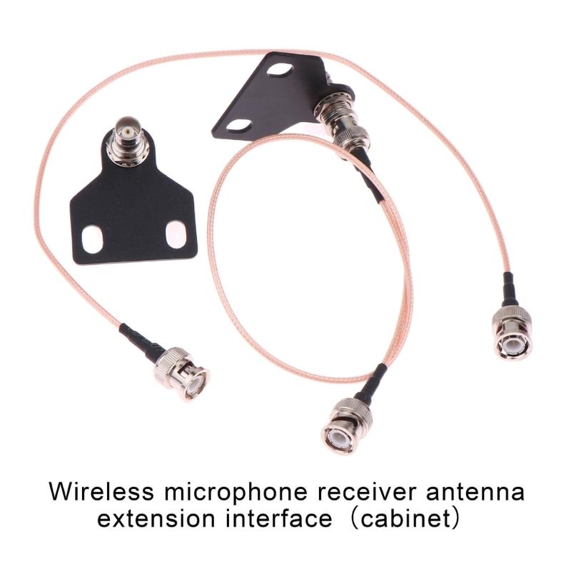 Professional Stage Wireless Microphone Host BNC Antennae Extension Cable for Receiver Clear Sound Transmission