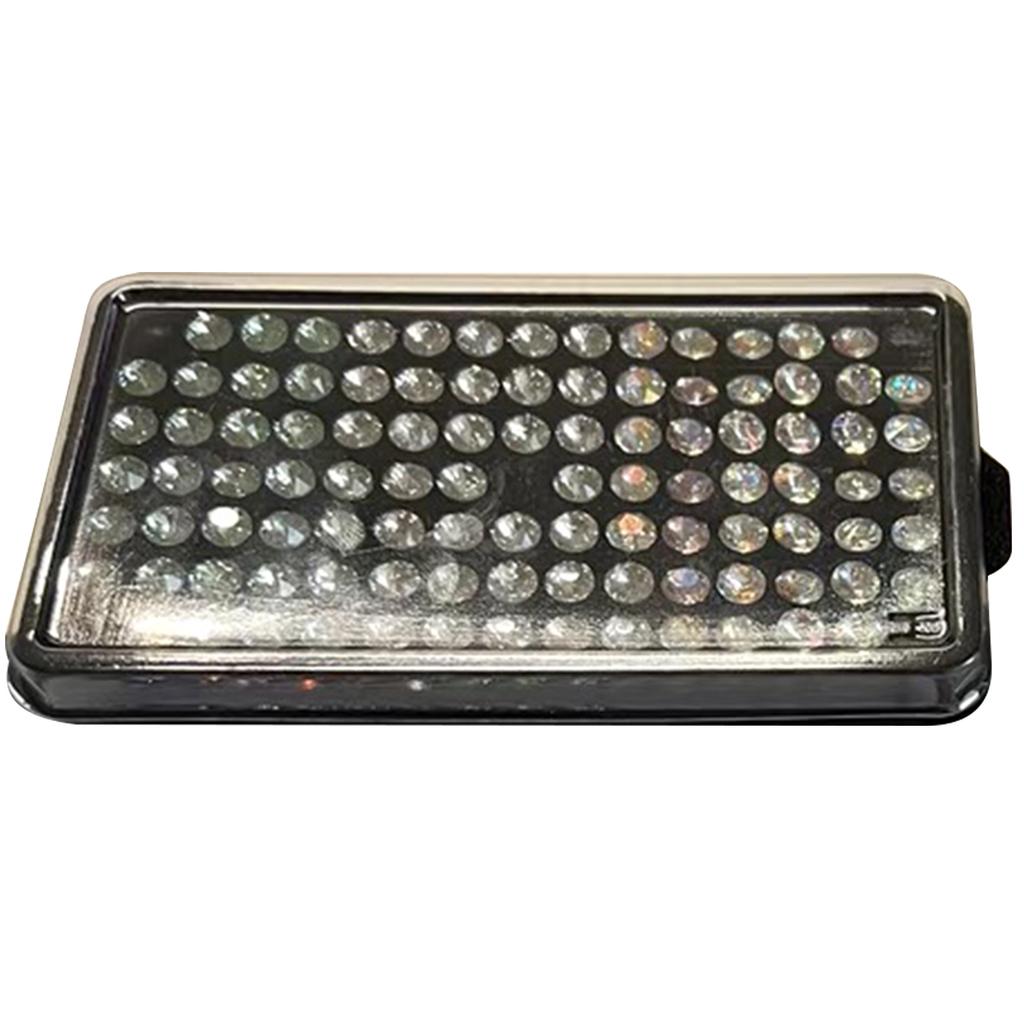 Practical Jewelry Display Case 50 Girds Storage Box Clear Diamond Display Tray Diamond Organizer Plastic Material