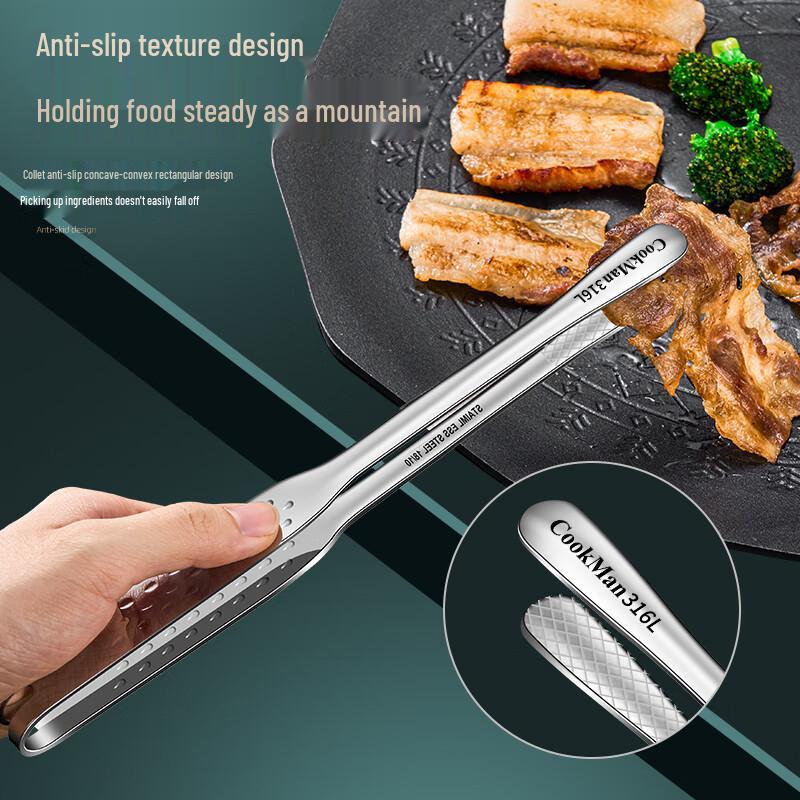 316L Stainless Steel Anti-Scalding BBQ Tongs
