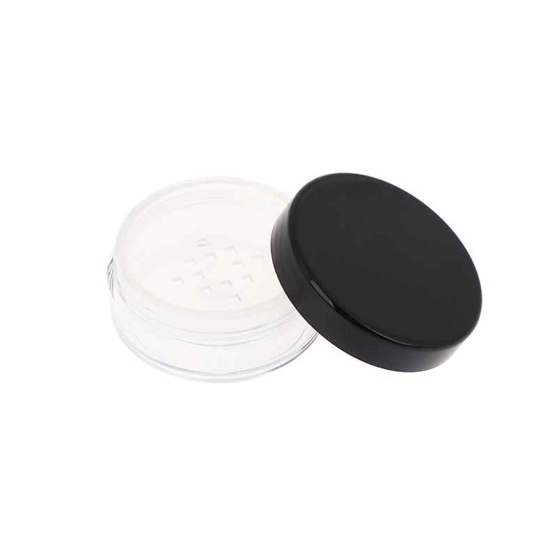 Empty 5/10/20/30g Loose Powder Jar With Rotating Sifter Container Jar Plastic Cosmetic Makeup Powder Filling Can Pot Lid Twist