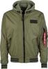 Winter Jacket Alpha Industries MA-1 TT Hood Defense (126108) Olive