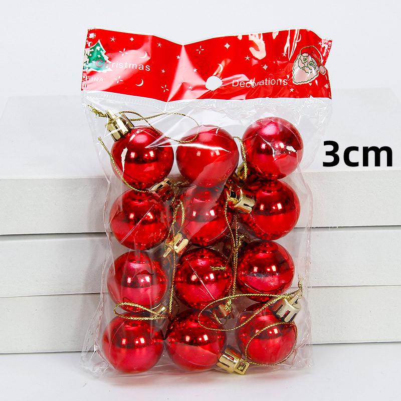 Large and Small Shiny Christmas Ball Tree Decorations
