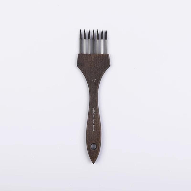 Multi Tooth Pattern Art Brush Creating Blend Texture Effects for Watercolor Acrylic Painting Projects and Techniques