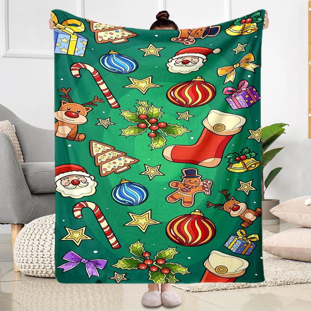 Christmas 45 Blanket Soft & Cozy Perfect for Sofa Picnics Office Chair for All Seasons Stylish Decor Birthday Christmas Gift Blanket