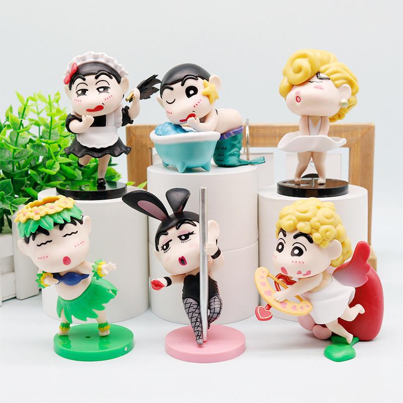 Pvc Funny Shinchan Series Toy Machine Ornament Decor For Children And Collectors