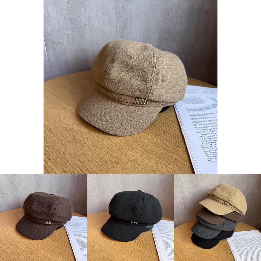 Elegant Octagonal Hat For Women With Warmth And Features Perfect For Autumn And Winter