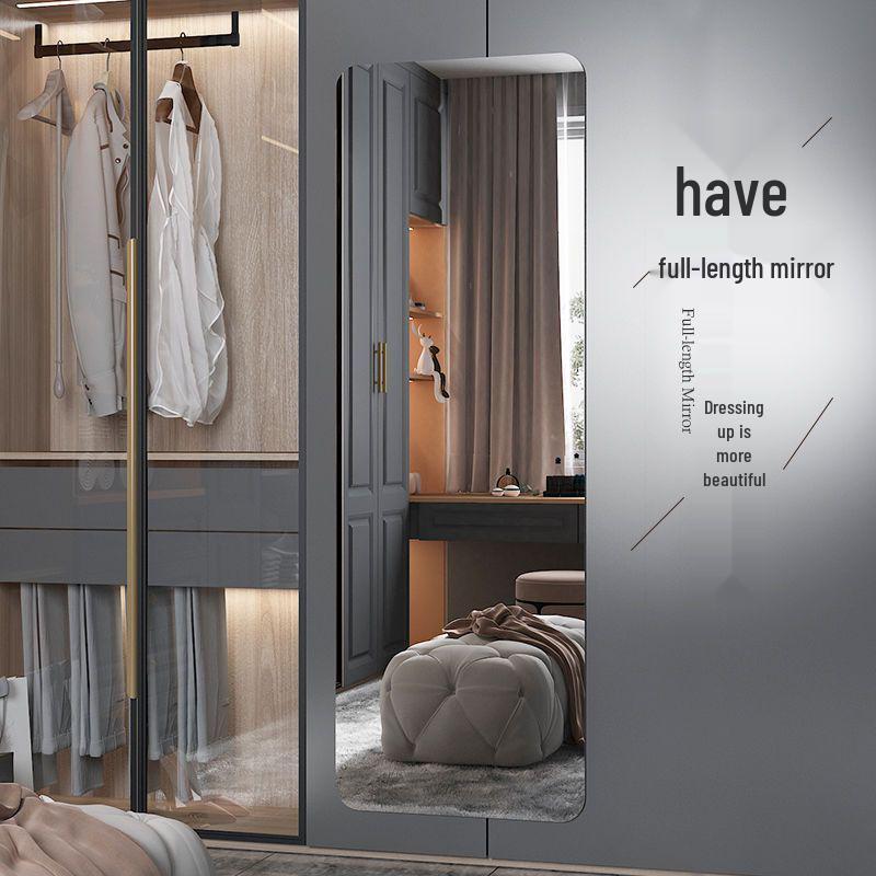 Acrylic Soft Mirror Wall Sticker, Self-Adhesive Full-Length Makeup Mirror for Bathroom or Dorm.