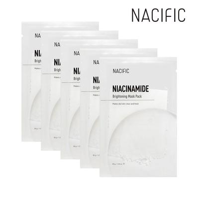 Rozjasňující maska s niacinamidem (1 list) x 5