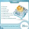 EPOMAKER Sea Salt Quiet Mechanical Keyboard Switch Set with LED Slots, Pre-lubricated, Linear, for Gaming Keyboards, 35 Pieces (Seasalt Slient,