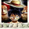 One Piece Monkey D Luffy Wall Tapestry Aesthetic Wall Hanging Printed Fabric Blanket Decorative Tapestries For Bedroom Living Room Home Decor