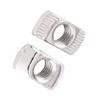 T Slot Hammer Head Nut Nickel Plated Carbon Steel Fastener For Aluminum Profile (EU30 M4*15.5*8)