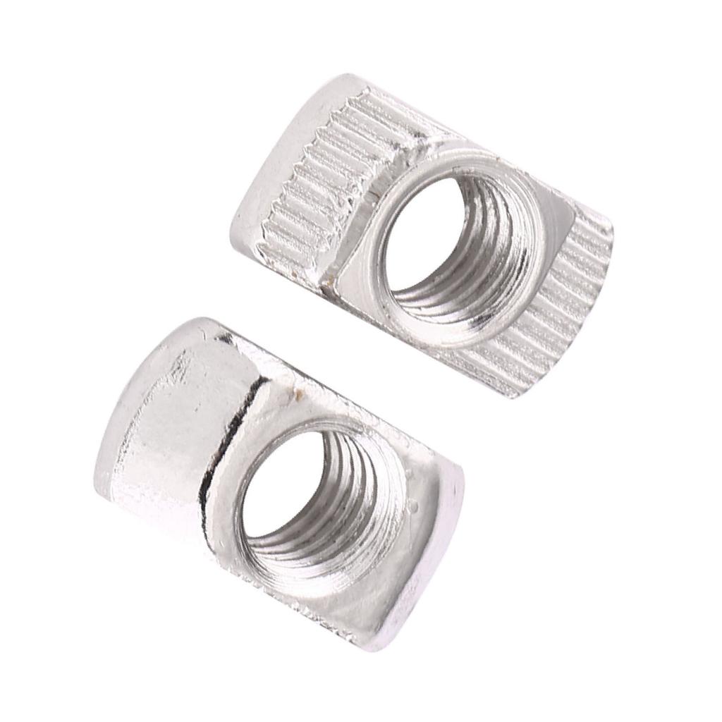 T Slot Hammer Head Nut Nickel Plated Carbon Steel Fastener For Aluminum Profile (EU30 M4*15.5*8)