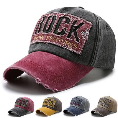 Gorra de béisbol de algodón lavado con bordado de letras para primavera y verano, para hombre y mujer, para deportes al aire libre, gorra de béisbol tipo snapback, estilo hip hop, estilo camionero.