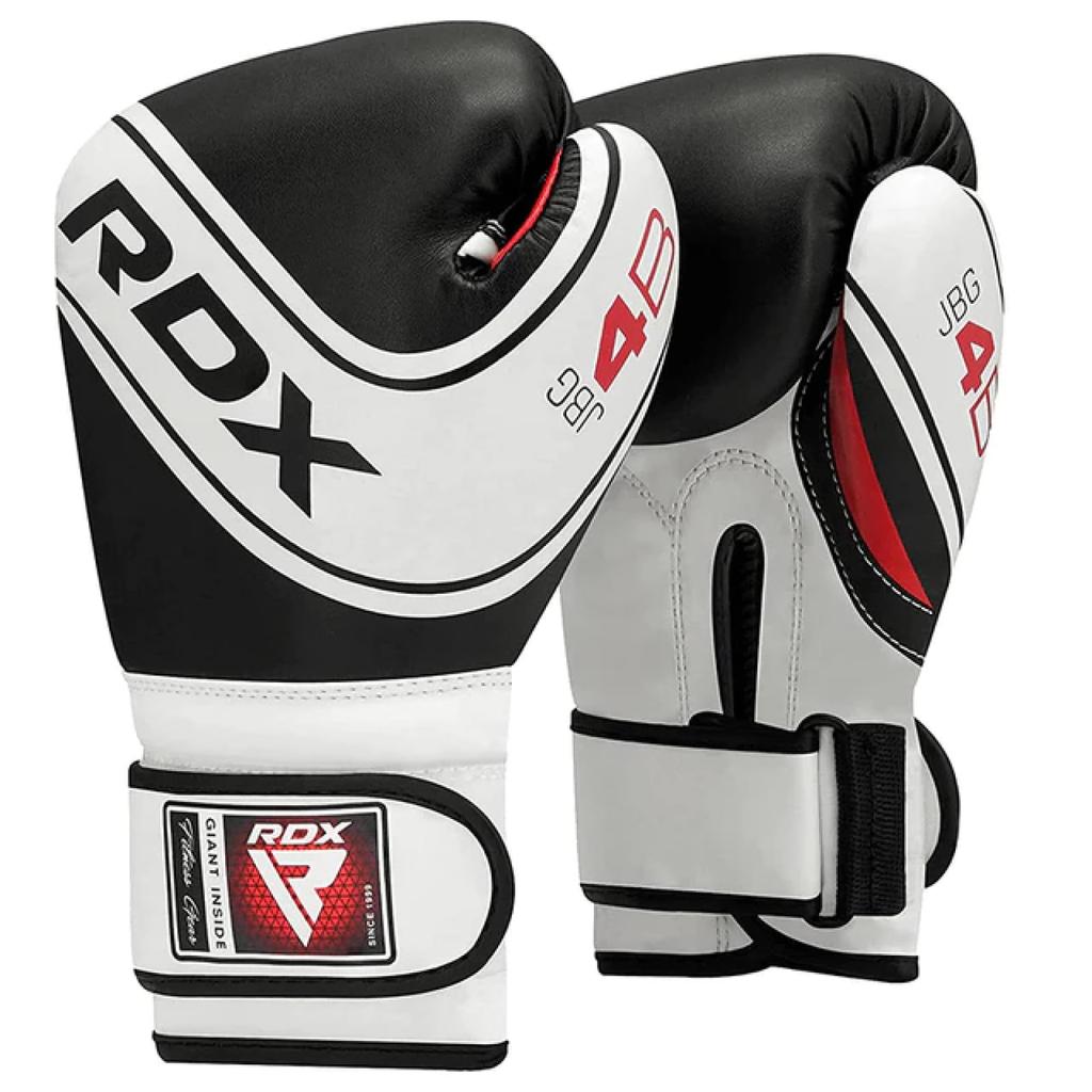 RDX Maya Hide Leather Boxing 4oz Junior Punching MMA Muay Black Kids' Gloves, & 6oz, Bag, Training, Thai,
