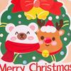 Christmas Party Favors 10Pcs Merry Greeting Cards Set, Folding Cartoon Blank Note Cards, Festive Blessing for Holiday Gift Paperboard