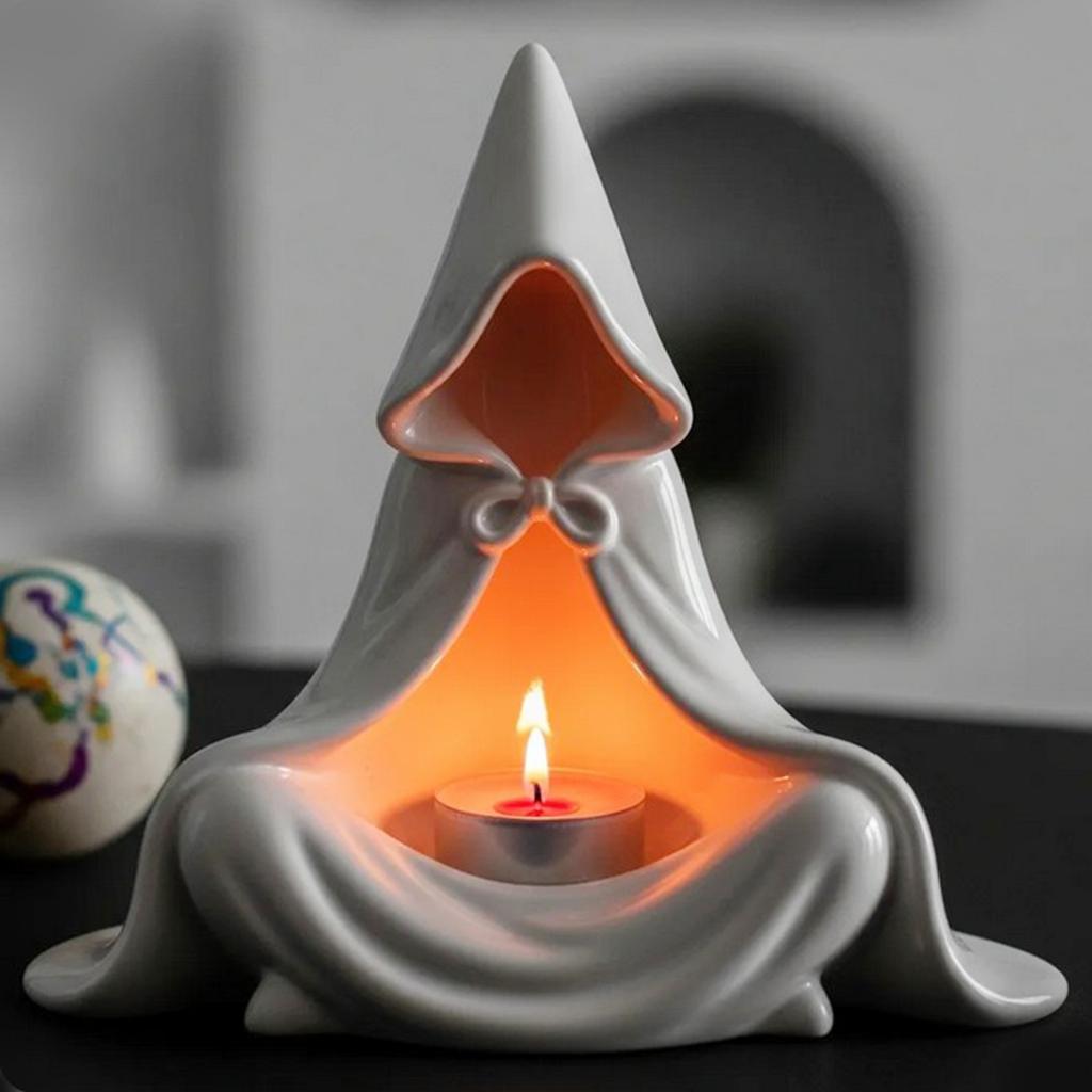 Halloween Candle Holder Ornaments, Festival, Cat , Halloween Atmosphere Decoration