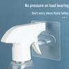 Dual-Purpose Adhesive Hook for Vertical & Horizontal Use - Strong, Punch-Free for Curtains, Rods, Umbrellas