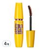 New York Colossal Waterproof Mascara 9.2ml, Real Brown, 4 Pcs.