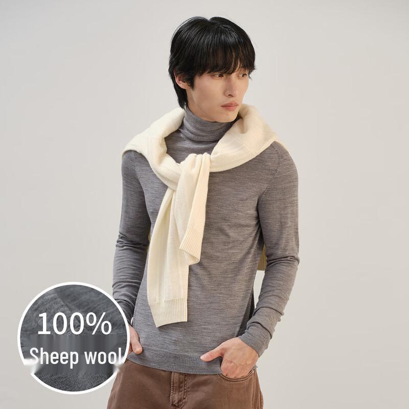 Men's SNOOFODE 100% Merino Wool Turtleneck Sweater