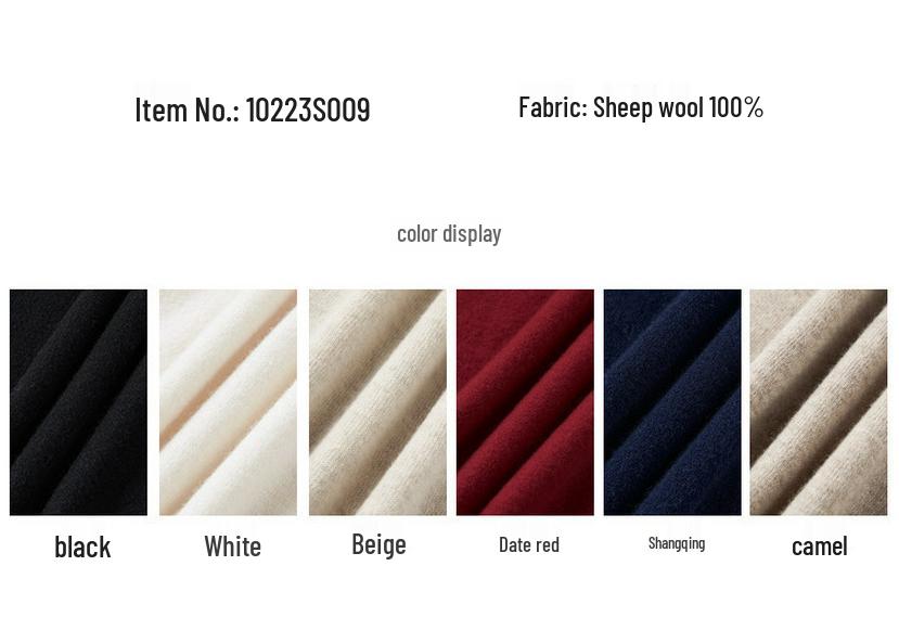 Women's Fine-Spun Seamless 100% Wool High Neck Knitwear - Long Sleeve Winter Base Layer Top
