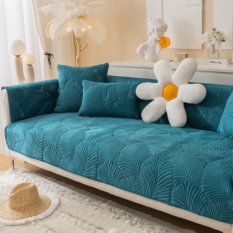 Sofa Kissen Rutschfest Einfach Modern Wintertag Kurzplüsch Sitzkissen Verdickt Vier Jahreszeiten Leder Sofa Überwurf Handtuch