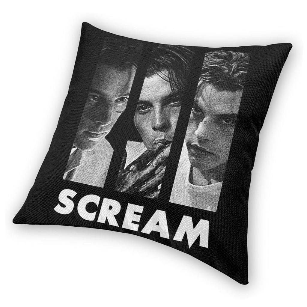 Scream Billy Loomis Quadratischer Kissenbezug Polyester Leinen Samt Kreativ Reißverschluss Dekorativer Kissenbezug Sitzkissenbezug Großhandel
