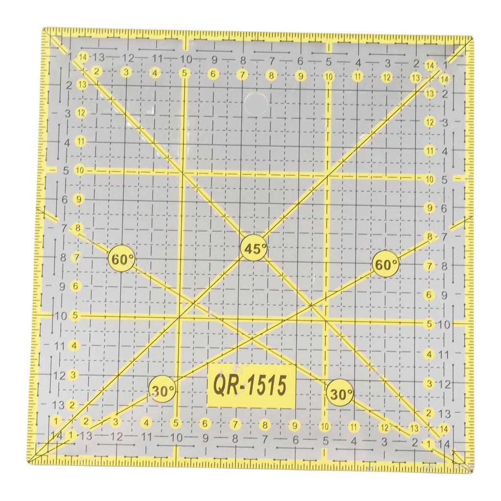 Sewing Ruler, Acrylic Sewing Rulers Quilting Patterns with Plastic Material for Home and Professional Settings