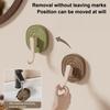 1/4Pcs Suction Cup Hooks Strong Load-Bearing Retro Wood Grain Design No Drilling Installation Traceless Reusable Wall Hooks Bedroom Storage Organizer