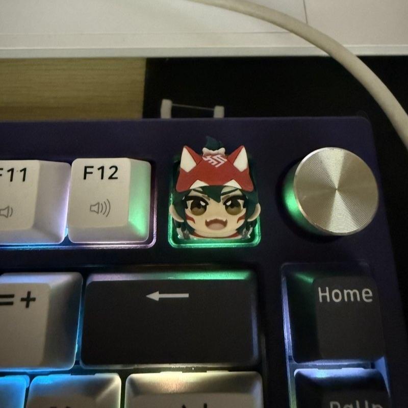 New Overwatch D.Va Kiriko Resin Keycaps -  Custom Mechanical Keyboard Keycaps, Cute Gaming Peripheral Gift For Girls