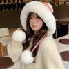 Women's Autumn and Winter Wool Knitted Hat Plush Thickened Warm Windproof Hat Northeast Cold Ear Protection Hat
