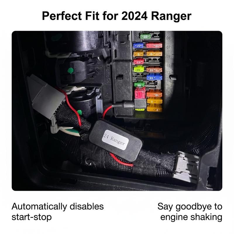 Pour Ford Ranger Everest 2023-2026 Système Auto Stop Start Moteur Appareil Bouton Commande Capteur Prise Câble Annulation Stop