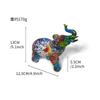 New Creative Resin Crafts Graffiti Colorful Elephant Ornaments Home Decor Living Room Foyer Desktop Ornaments Decorative Gifts