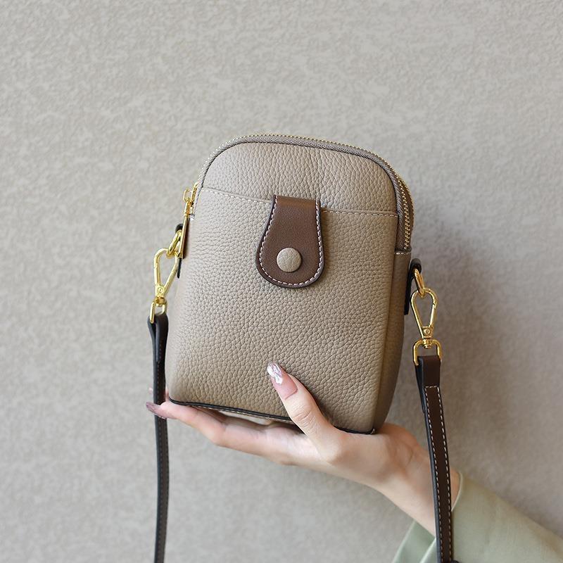 

Новая мини-сумка из коровьей кожи первого слоя, сумка-мессенджер, сумка для мобильного телефона из натуральной кожи, многосекционная сумка через плечо серый