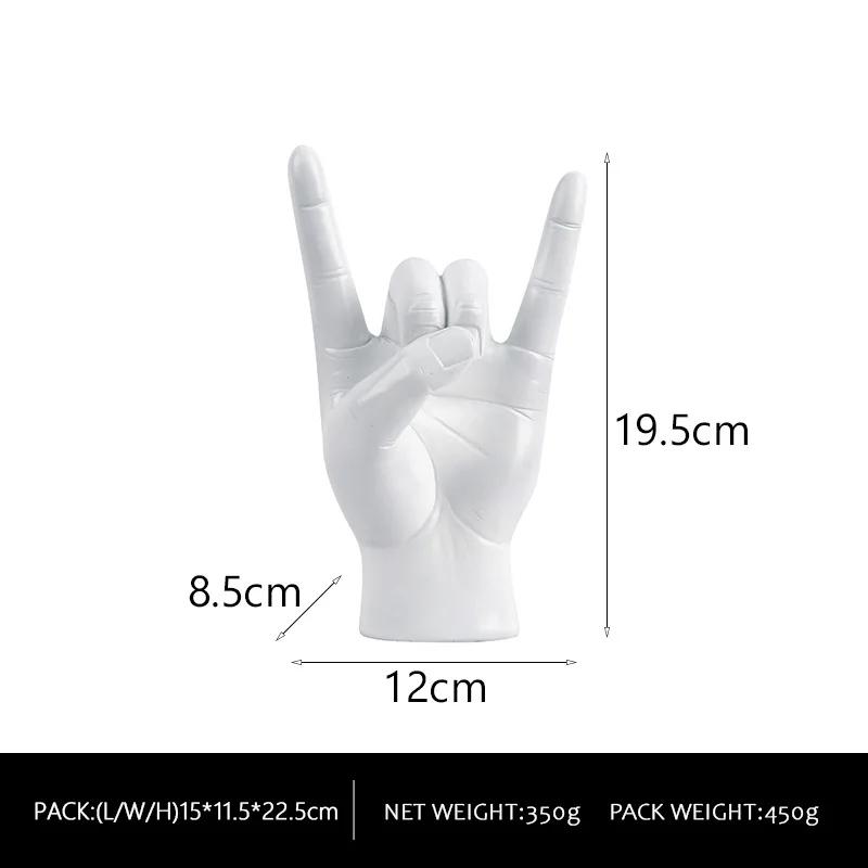 Aesthetic Luxury Figurines Hand Resin Creative Modern Accessories Kawaii Nordic Sculptures Original Valentines Day Gift Ornaments Room Decor