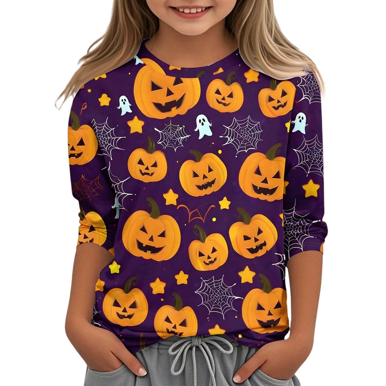 

Children s Casual Three-quarter Sleeve Round Neck Top 120