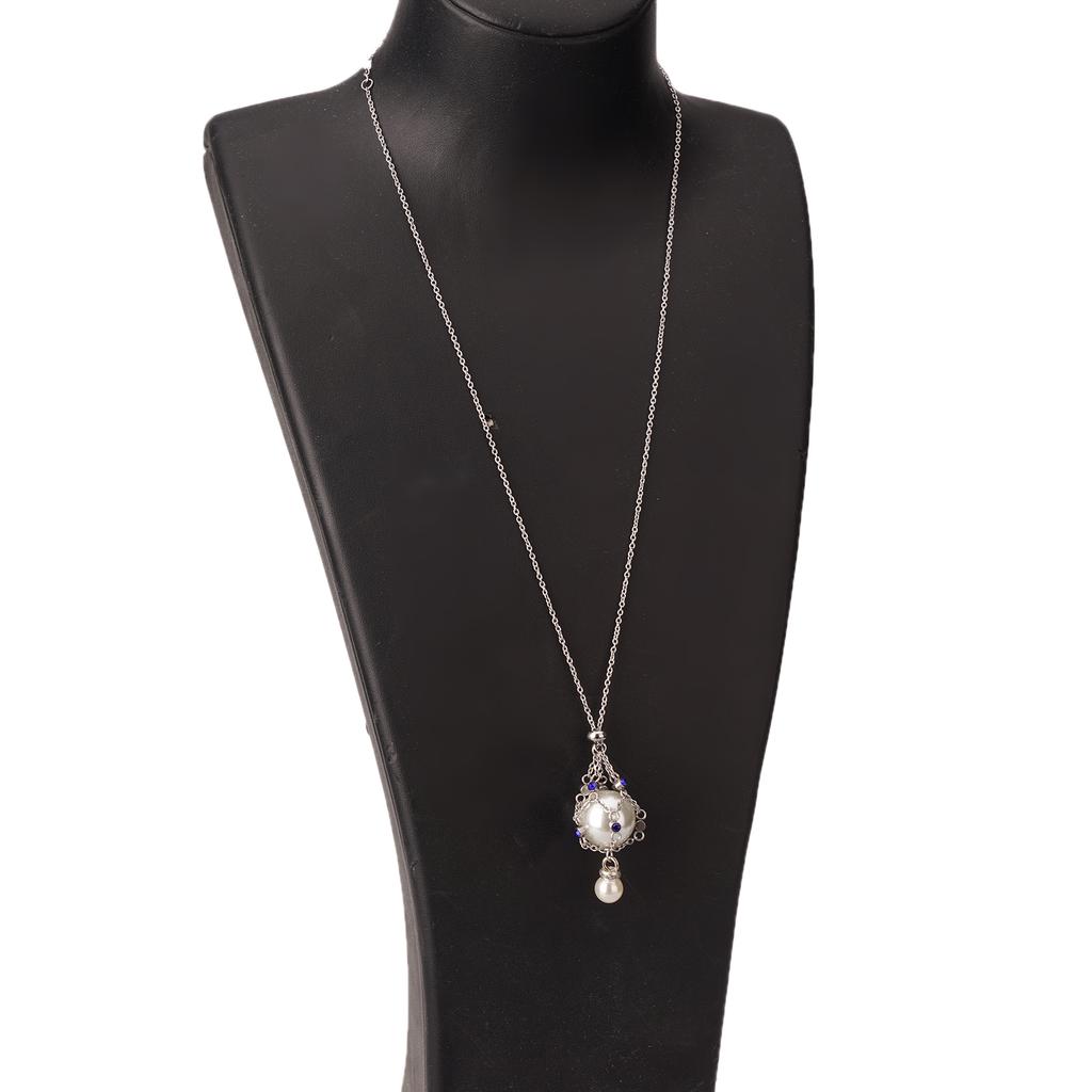 Adjustable Chain Crystal Stone Necklace Fashion forward Crystal Holder Necklace Multicolored Cage Pendant Clavicle Chain