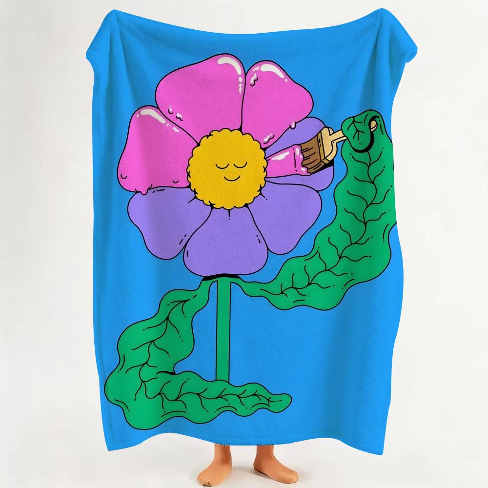 

Illustrator L Lauren Martin Throw Flannel Throw Blanket Suitable for Sofa Living Room Bedroom 75cmx90cm