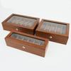Elegant Wooden Watch Box With Soft Lining And Visible Top Holds 6 10 Or 12 Timepieces Minimalist Watch Organizers