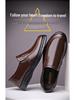 Scarpe Casual Slip-On da Uomo in Vera Pelle 2025 - Suola Morbida, Antiscivolo, Traspiranti per Mezza Età e Anziani