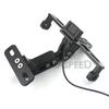 Motorcycle License Plate Bracket with LED Light Black Motorcycle Number Plate Holder for Motorbike Moto Dirt Bike